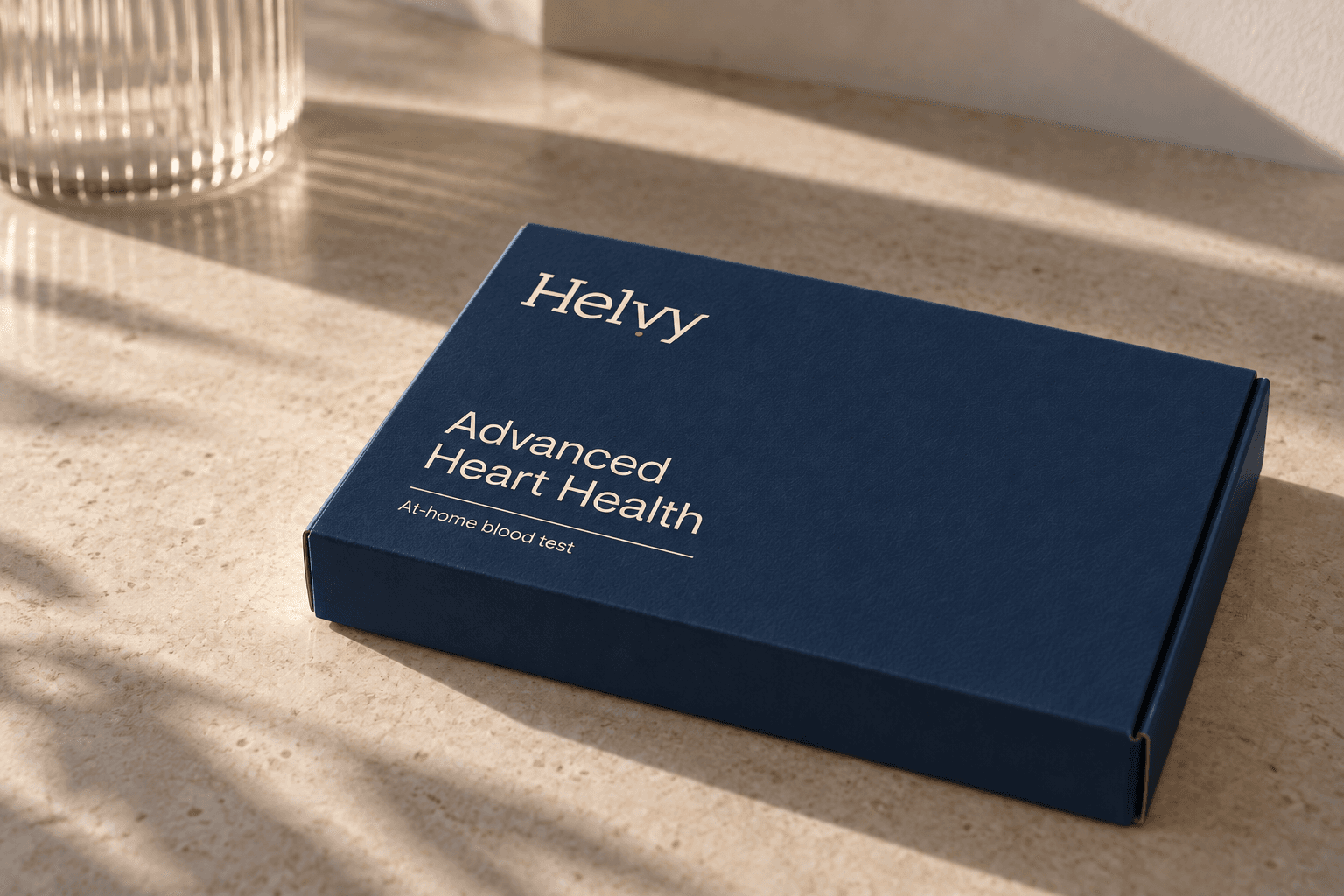 Illustrative Helvy Advanced Heart Health kit packaging