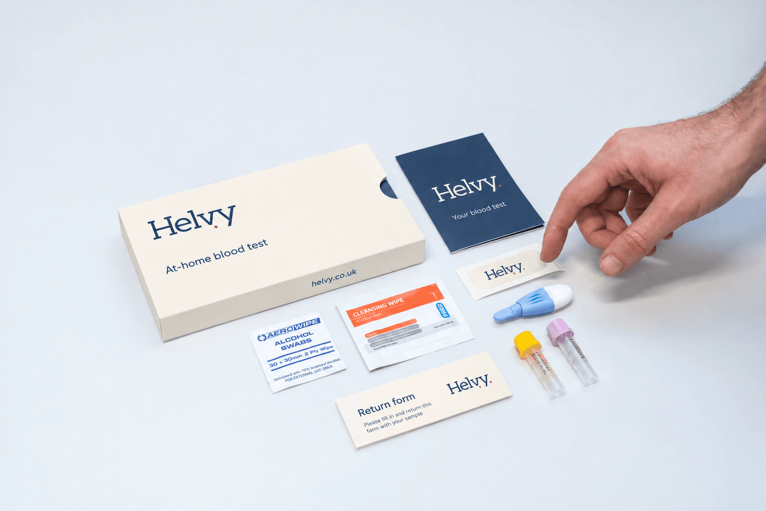 Illustrative collection kit and sampling materials; actual contents may differ